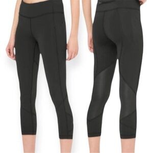 Lululemon Pace Rival Crop *22" Black Size 4